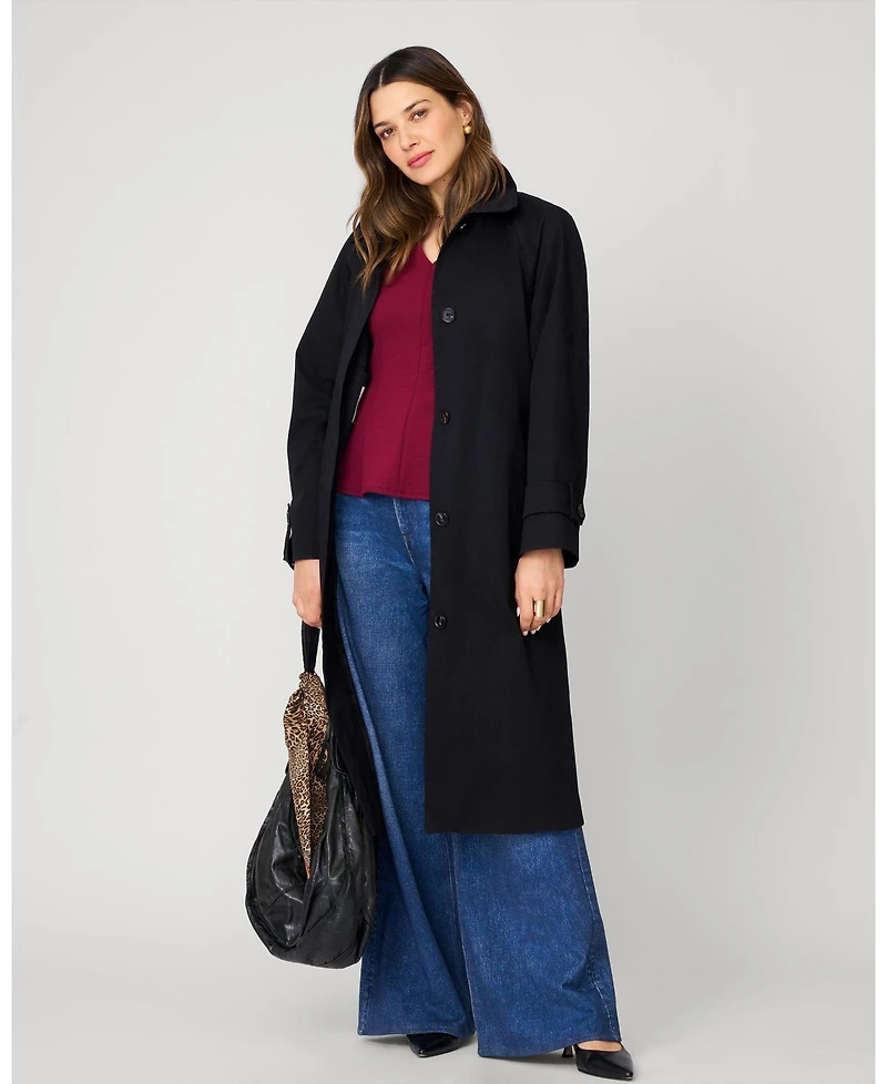 Cable & Gauge Women's Minimalist Scuba Peplum Top