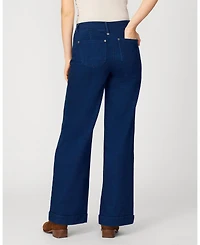 Cable & Gauge Women's Mid Rise Straight Leg Everyday Jean