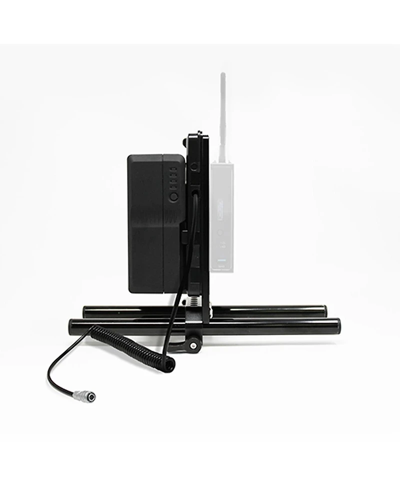 Core Swx 15mm Rail Mount Cheese Plate with V-Mount Battery Plate and 10" 2-Pin Coil Cable for Blackmagic Pocket 4K & 6K