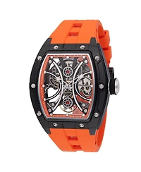 Invicta Men's 49020 S1 Rally Automatic 3 Hand Orange Dial Watch