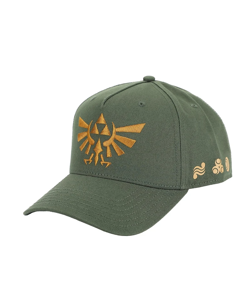 The Legend of Zelda Men's Legend Of Zelda Hyrule Crest Embroidery Poly Wool B104 Baseball Cap Snapback