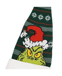 The Grinch Men's Fair Isle Jacquard Acrylic Santa Hat