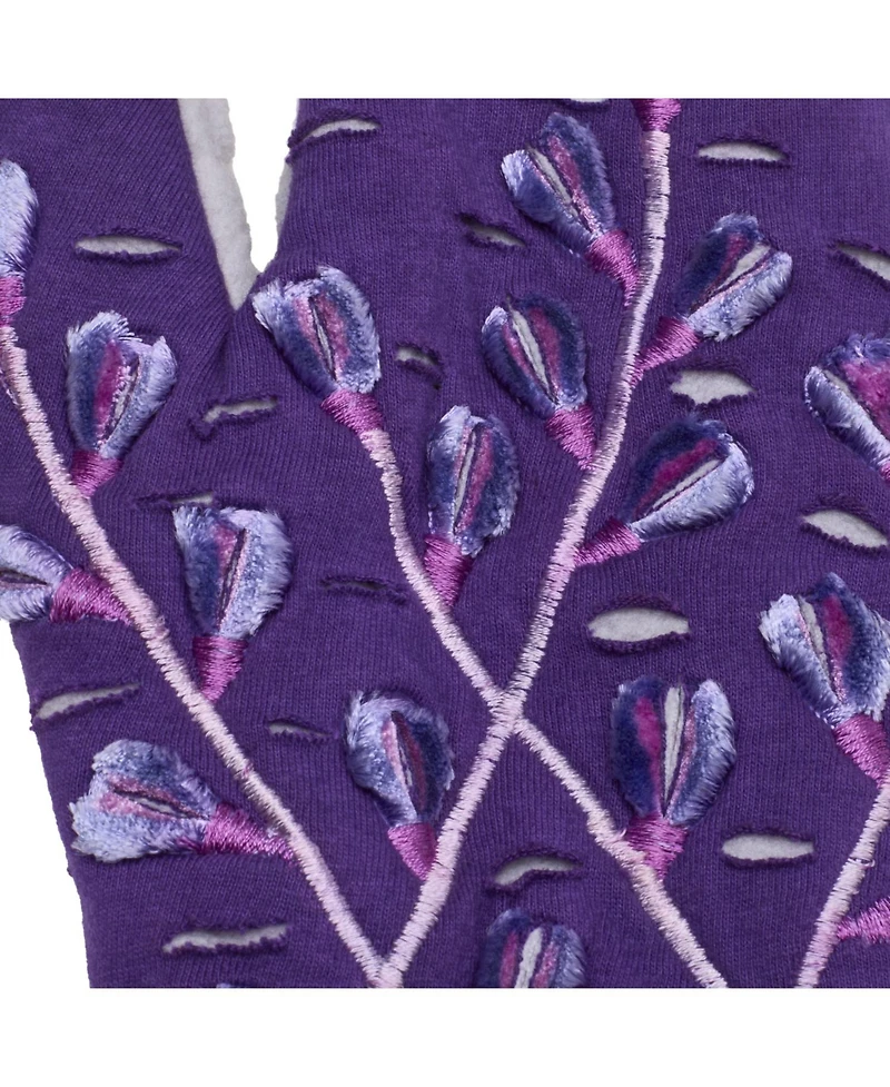 Feelgoodz Women s Artisan Crafted Fleece Lined Color Block Fingerless Gloves