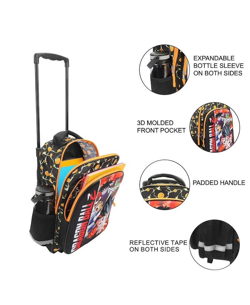 Dragon Ball Z Group Shot 16" Rolling Travel Backpack