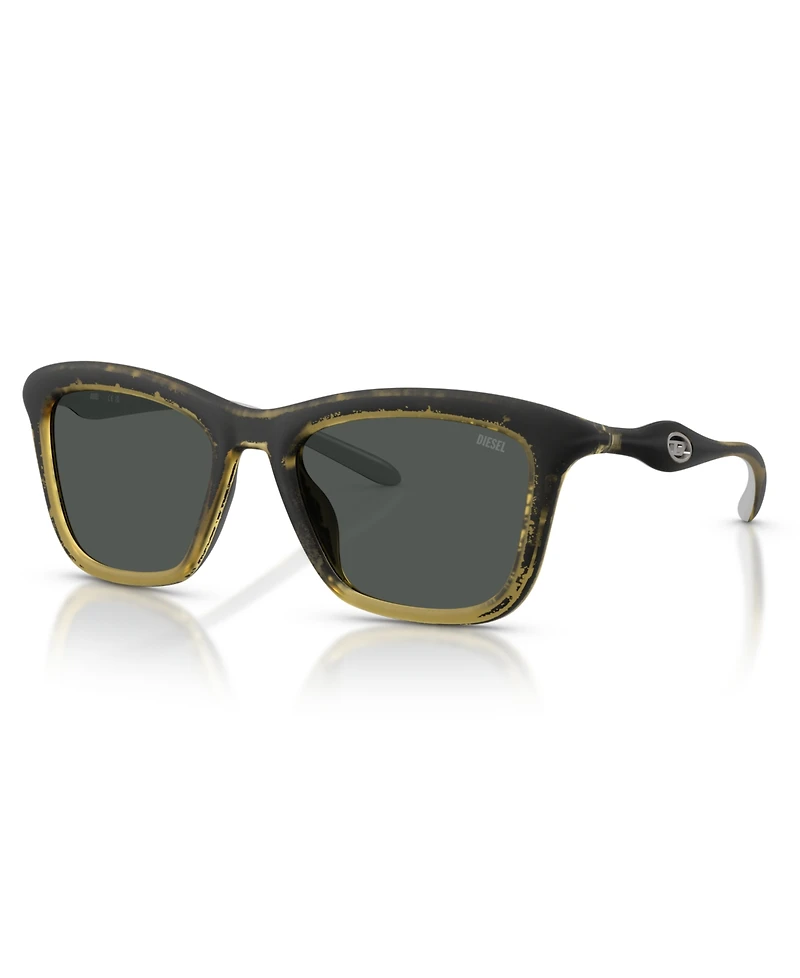 Diesel Unisex Square Sunglasses, DL3008U
