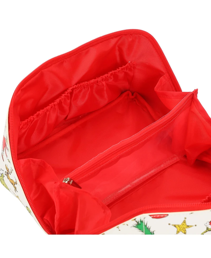 The Grinch Holiday All-Over Print Women's Novelty Cosmetic Bag