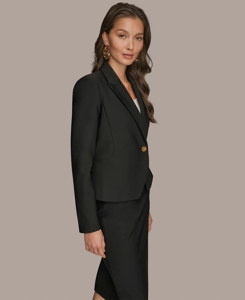 Donna Karan New York Women's Peplum Long Sleeve Jacket