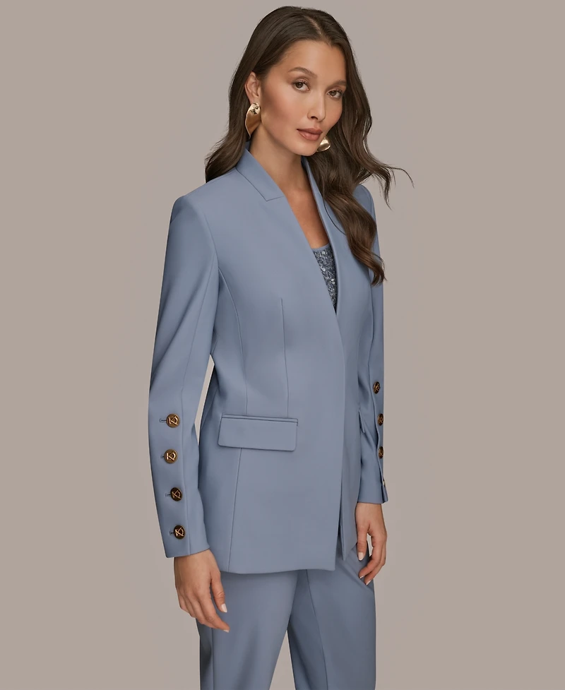 Donna Karan New York Women's Button Long Sleeve Blazer