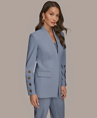 Donna Karan New York Women's Button Long Sleeve Blazer