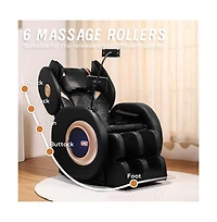 Maison Boucle Zero Gravity Massage Recliner with Back & Leg Heat, Foot Massage & Air Compression, Full Body Chair with Bluetooth-Maison Boucle