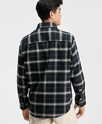 Hugo by Boss Men's Oversized-Fit Ebolt Plaid Long-Sleeve Shirt