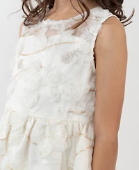 Rare Editions Girls 2T-6X 2-Piece Bolero and Round Neck Dress Set