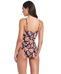 Red Carter Dj Vu Underwire One-Piece Swimsuit