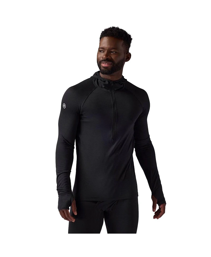 Backcountry Men's Pines Microgrid Ultra-Lt Baselayer 1/2-Zip Scuba Top Lightweight Long Underwear Tops