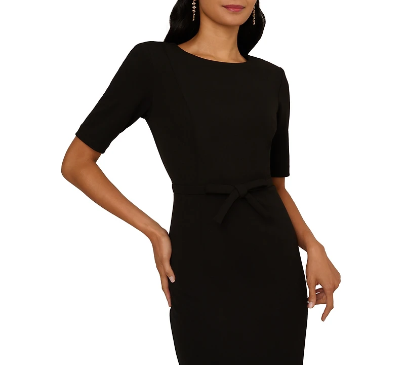 Adrianna Papell Women's Mini Bow-Front Sheath Dress