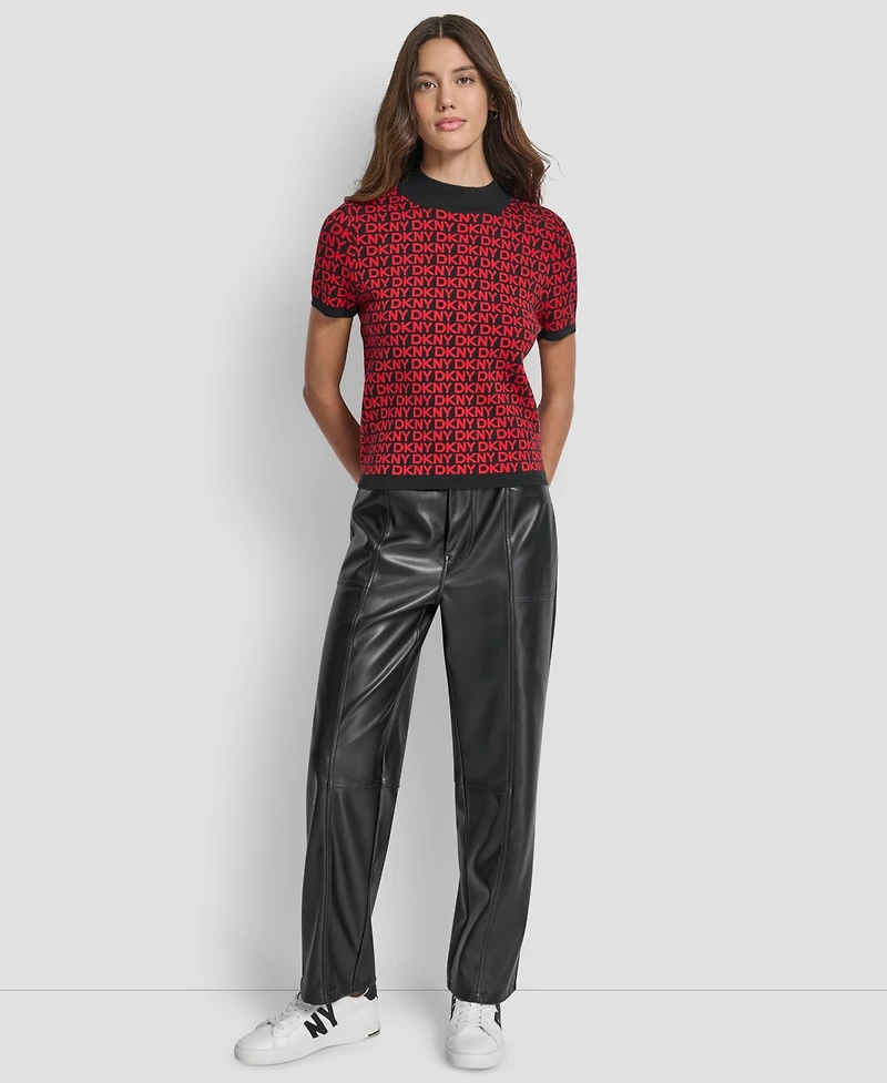 Dkny Jeans Petite Short Sleeves Sweater