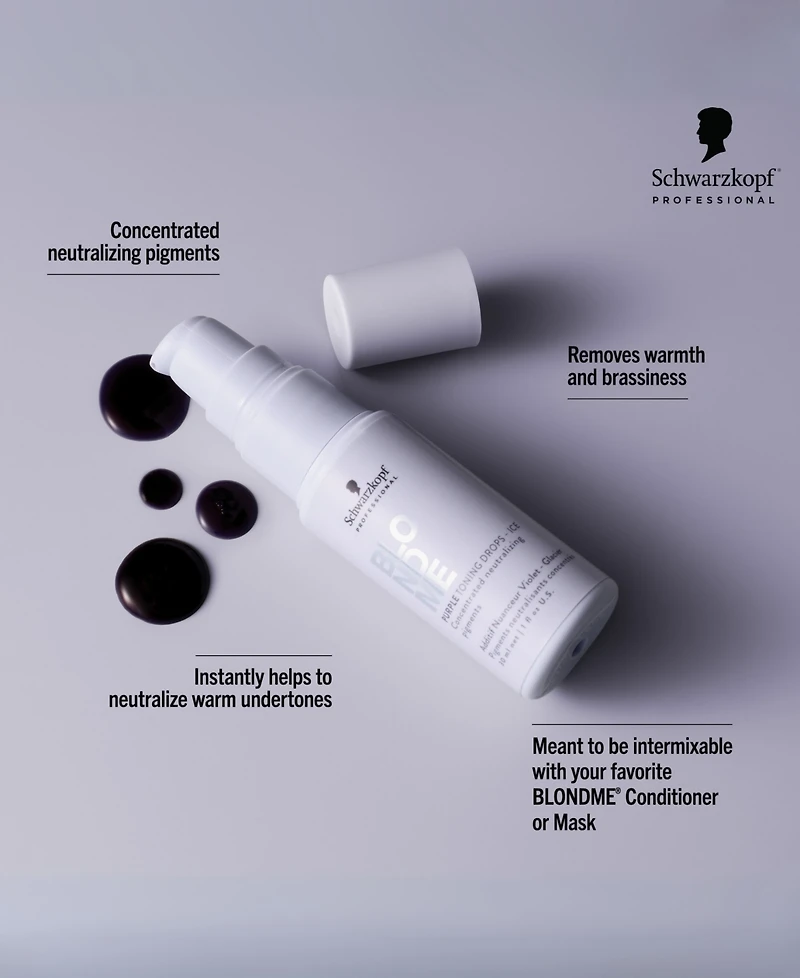 Schwarzkopf BlondMe Blonde Wonders Toning Drop, 1.0 oz.