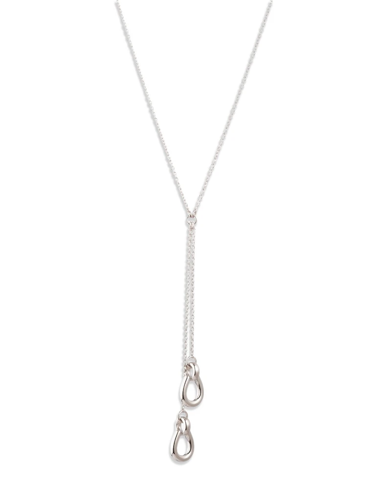 Lauren Ralph Lauren Sterling Silver Horsebit Y Necklace