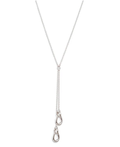 Lauren Ralph Lauren Sterling Silver Horsebit Y Necklace