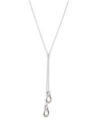 Lauren Ralph Lauren Sterling Silver Horsebit Y Necklace