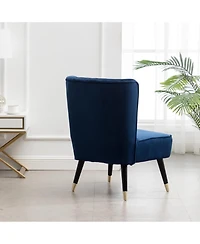 Jujabu Contemporary Velvet Upholstered Accent Chair
