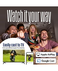 Westinghouse 40" Roku Smart Tv, Fhd Qled, Dolby+, Wi-Fi, Bluetooth, Apple AirPlay, Alexa & Google Assistant, Flat Screen