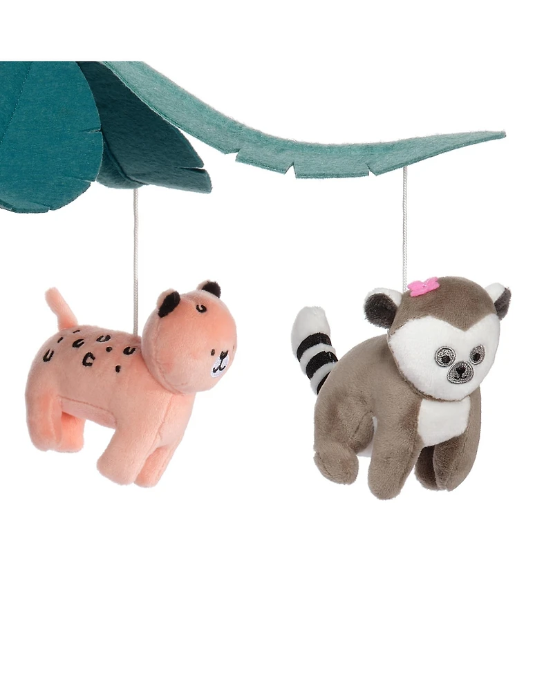 Lambs & Ivy Enchanted Safari Animal Musical Baby Crib Mobile Jungle Soother Toy