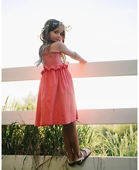 Hope & Henry Little Girls Sleeveless Smocked Sundress