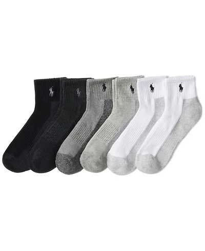Polo Ralph Lauren Men's 6-Pack Contrast Sole Sock Set