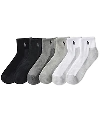 Polo Ralph Lauren Men's 6-Pack Contrast Sole Sock Set