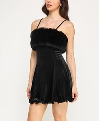 Violet Weekend Juniors' Spaghetti Strap Mini Dress