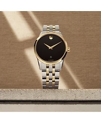 Movado Men's Museum Classic Swiss Automatic Stainless-Steel Yellow Pvd Watch, 40mm