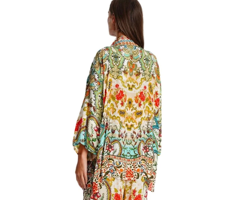 La Moda Clothing Women's short Agatha Cape Duster