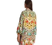 La Moda Clothing Women's short Agatha Cape Duster