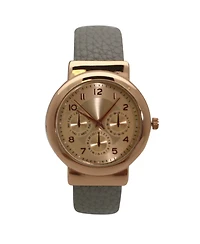 Gray And Gold Three Dials Classic Bangle Watch