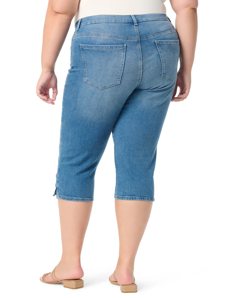 Gloria Vanderbilt Plus Straight Fit Capri Jeans