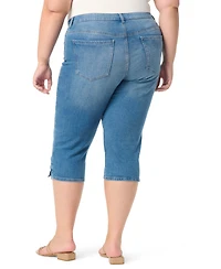 Gloria Vanderbilt Plus Straight Fit Capri Jeans
