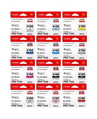 Canon Pfi-4100 80ml Pigment 12-Color Ink Tank for imagePROGRAF Pro-1100 Printer