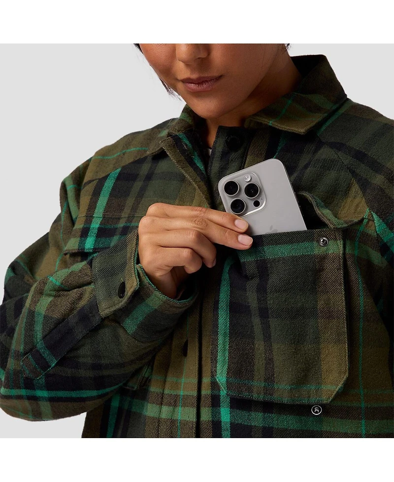 Backcountry Women's Venture Pile-Fleece Lined Flannel Jacket Casual Jackets