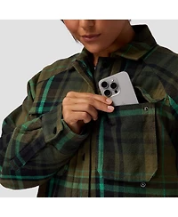 Backcountry Women's Venture Pile-Fleece Lined Flannel Jacket Casual Jackets