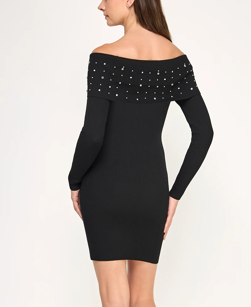 Bcx Women's Long Sleeve Slim Sweater Dress