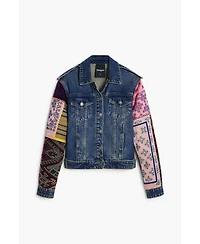 Desigual Women's Denim jacket with combined sleeves
