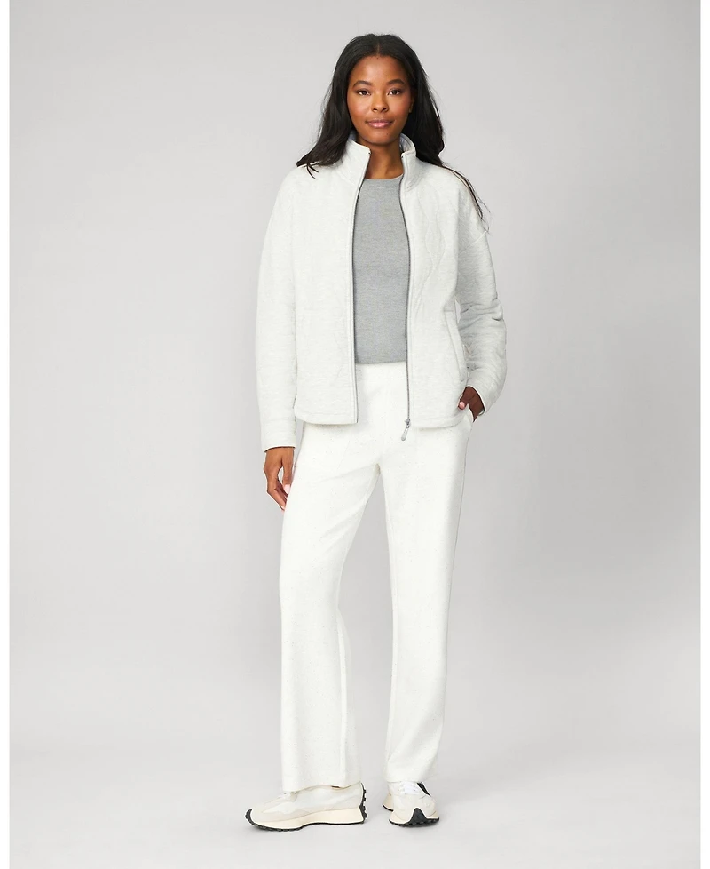 Cable & Gauge Women's Soft Heather Quilted Jacket