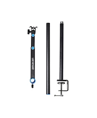 amaran Verge 26W Bi-Color Led Light Panel, Charcoal, Bundle with Base Stand and Desk Clamp Stand