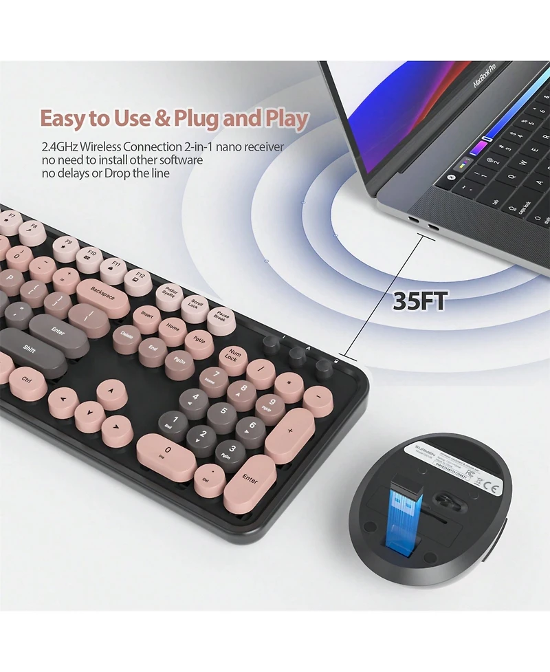 Wireless Keyboard And Mouse Set