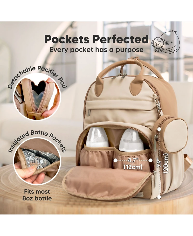 KeaBabies Play Diaper Bag Backpack Comes with Portable Changing Pad, Baby for Mom, Travel Essential