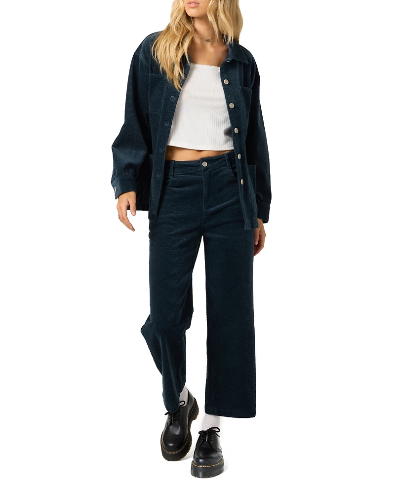 O'Neill Juniors' Langford Corduroy Mid-Rise Pants