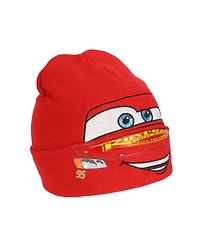 Cars Men's Lightning Mcqueen Face Cuff Beanie