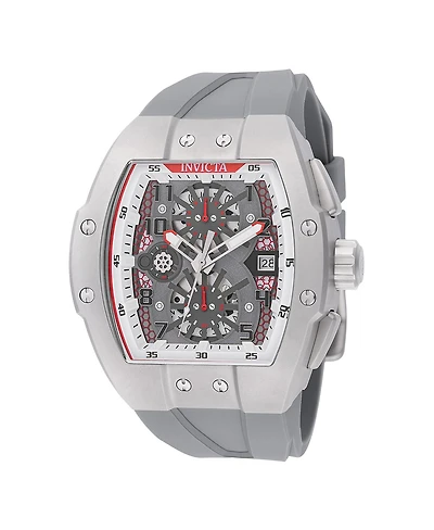 Invicta Men's 48026 Invicta Racing Quartz 3 Hand White, Grey, Transparent Dial Watch