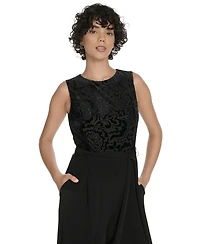 Tommy Hilfiger Women's Burnout Sleeveless Jumpsuit